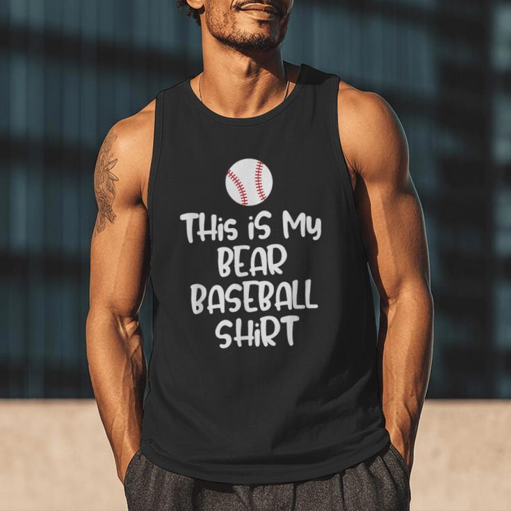 Bear Baseball Shirt For Players Fans And Moms Men Tank Top