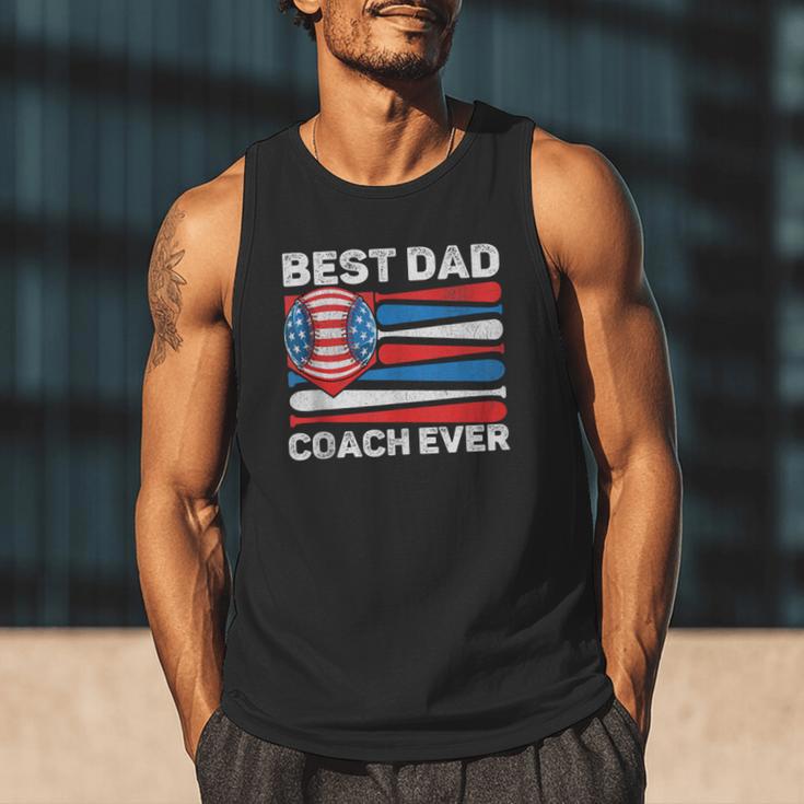 Best Dad Coach Ever Baseball Dad American Flag 4th Of July Men Tank Top Best Dad Coach Ever Baseball Dad American Flag 4th Of July Men Tank Top