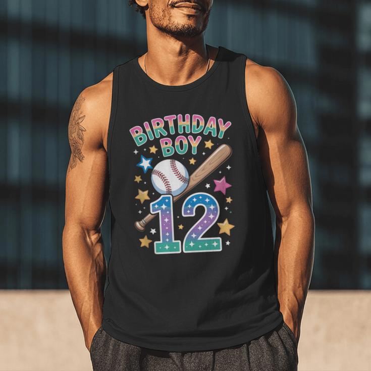 Birthday Boy 12th Birthday Baseball Men Tank Top Birthday Boy 12th Birthday Baseball Men Tank Top