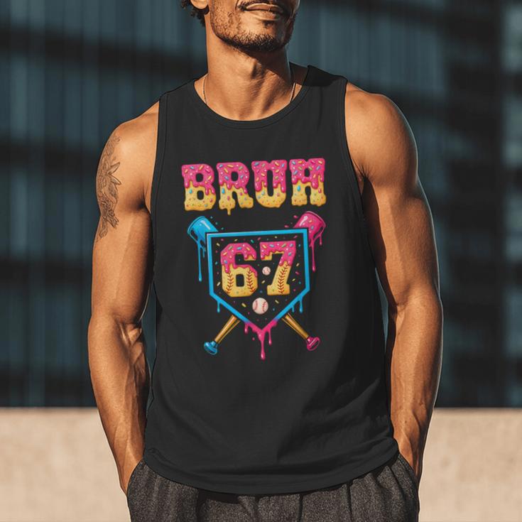 Bruh Baseball Ice Cream Drip Number 67 Player 67th Birthday Men Tank Top Bruh Baseball Ice Cream Drip Number 67 Player 67th Birthday Men Tank Top