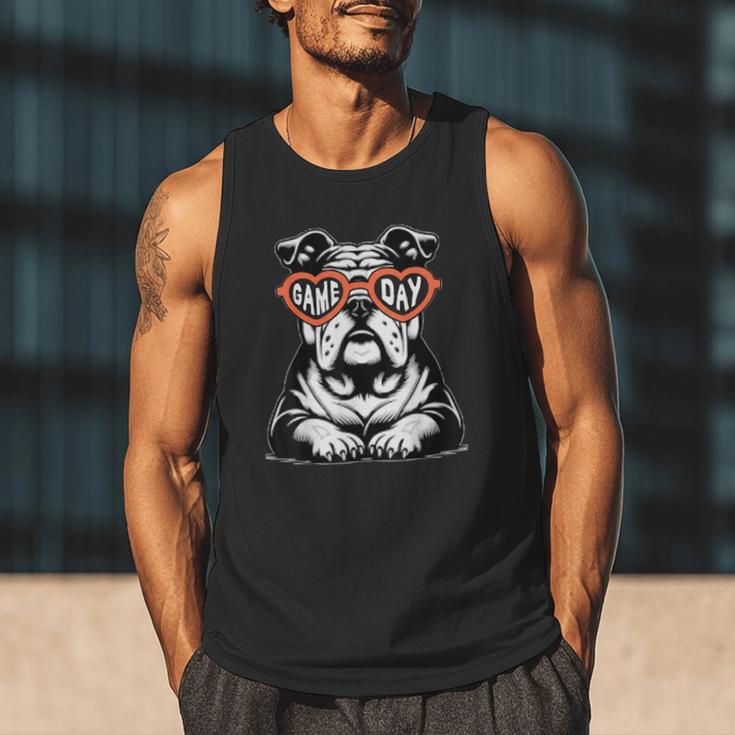 Bulldog Mascot Sports Fan Football Basketball Baseball Men Tank Top Bulldog Mascot Sports Fan Football Basketball Baseball Men Tank Top