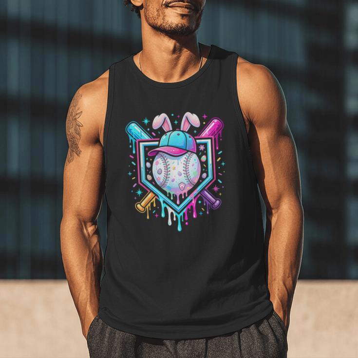 Bunny Baseball Hat With Ice Cream Easter Day Boys Kids Girls Men Tank Top