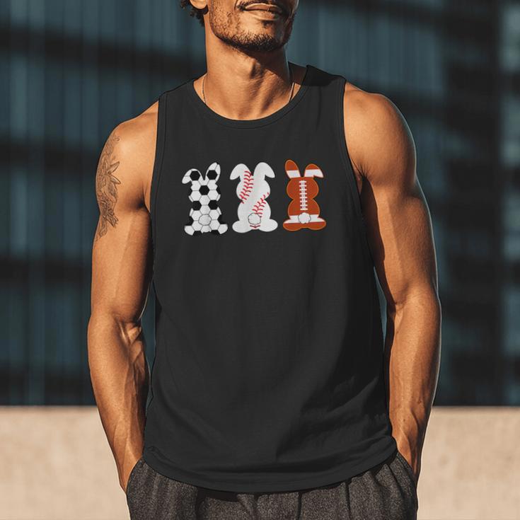 Bunny Football Baseball Sport Easter Day Men Tank Top