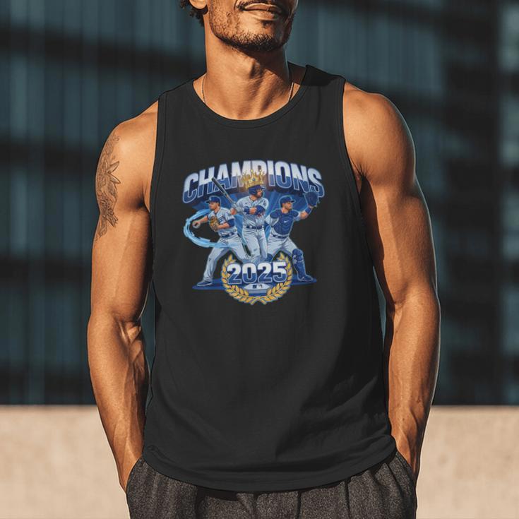 Champions 2025 Baseball Retro Athletic Celebration Theme Men Tank Top Champions 2025 Baseball Retro Athletic Celebration Theme Men Tank Top
