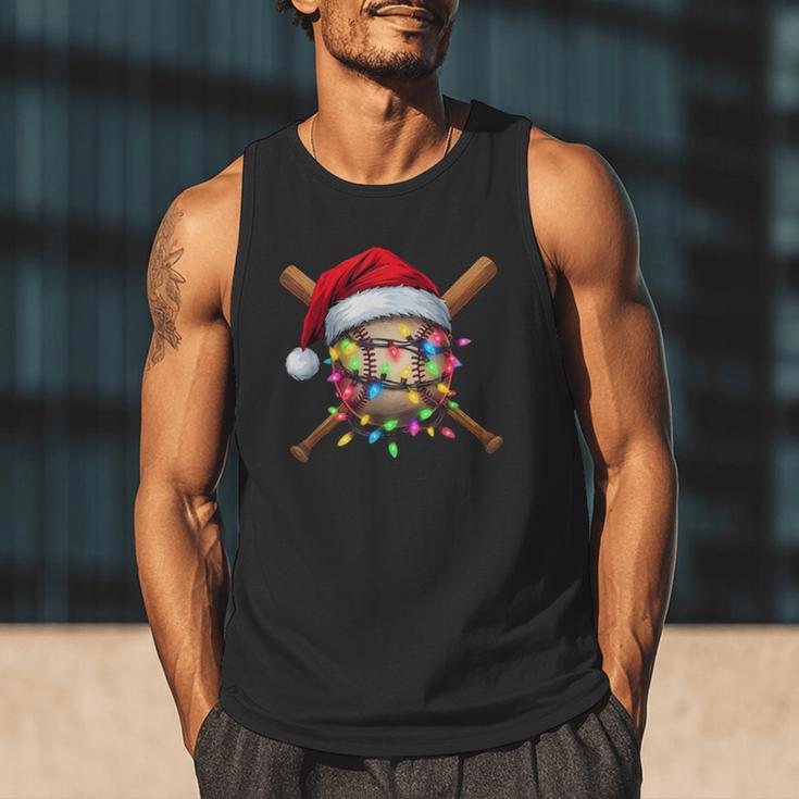 Christmas Baseball Pajama Santa For Men Boys Girls Kids Xmas Men Tank Top Christmas Baseball Pajama Santa For Men Boys Girls Kids Xmas Men Tank Top