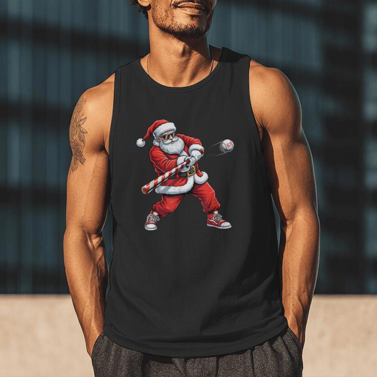 Christmas Baseball Player Santa Xmas Boys Men Toddler Men Tank Top Christmas Baseball Player Santa Xmas Boys Men Toddler Men Tank Top