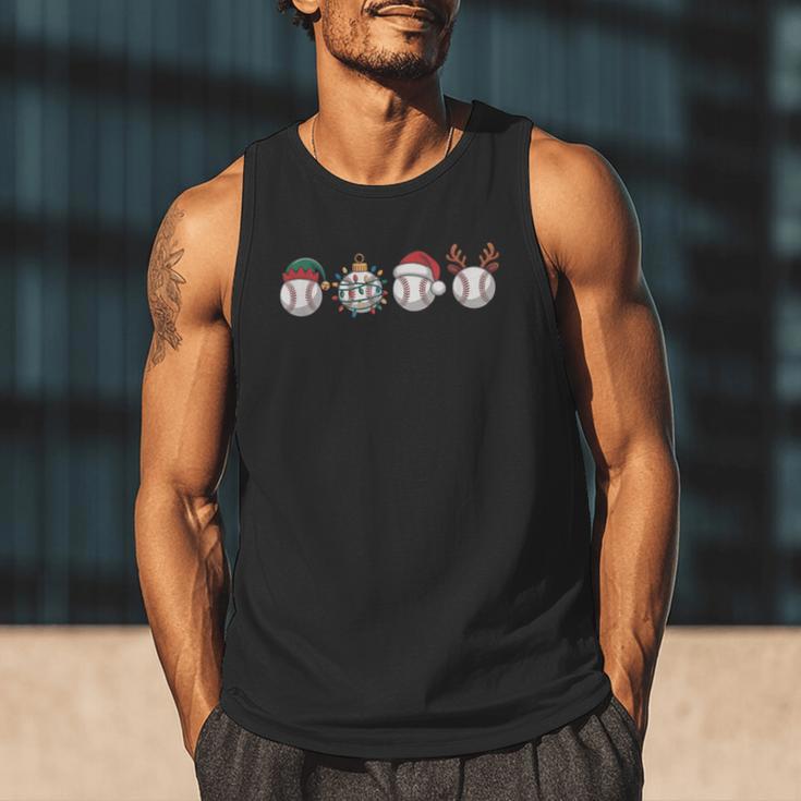 Christmas Baseball Player X-Mas Balls Men Tank Top Christmas Baseball Player X-Mas Balls Men Tank Top