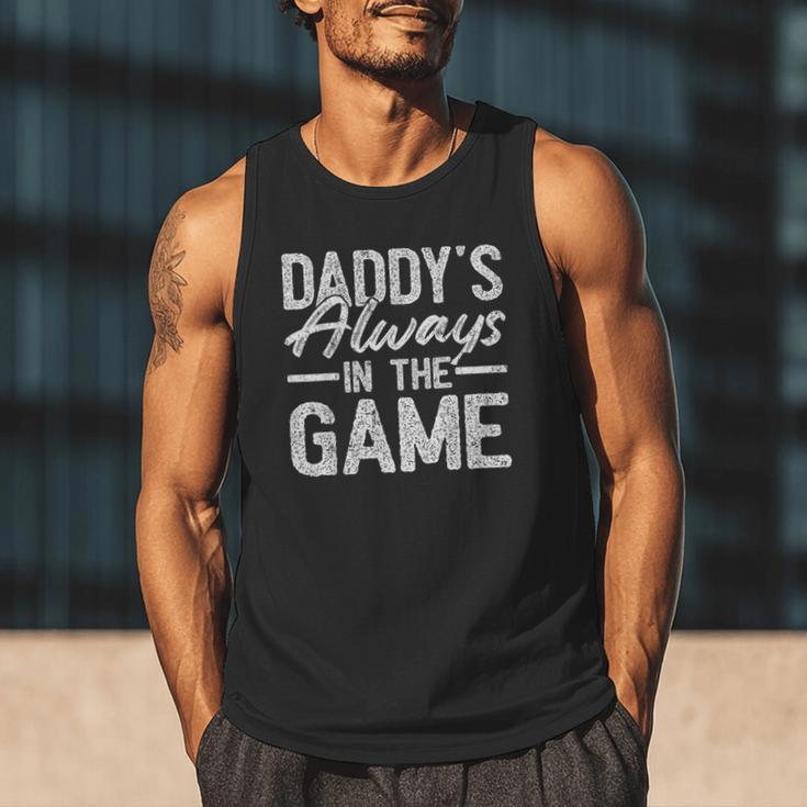 Dad Baseball Men Baseball Daddy's Always In The Game Men Tank Top
