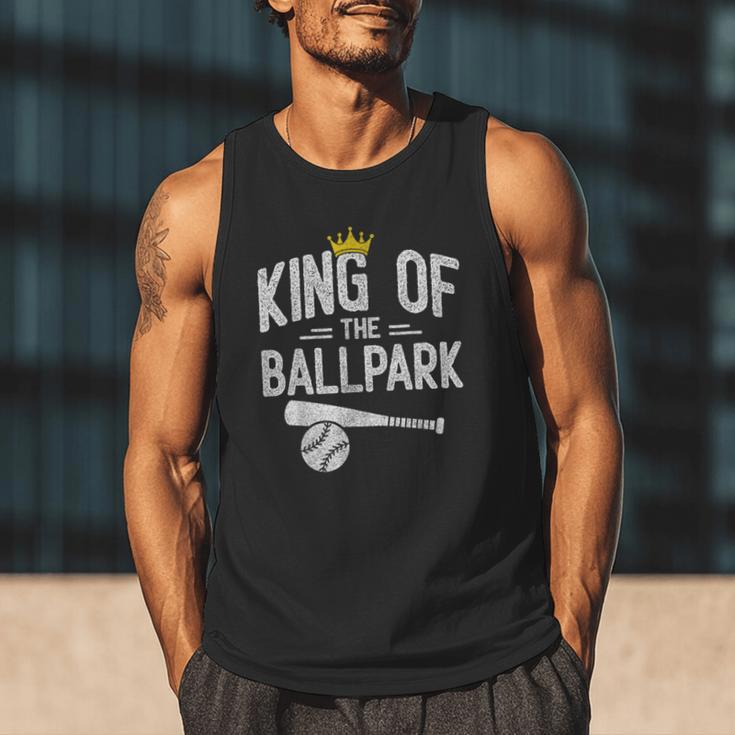 Dad Baseball For Men Baseball Dad King Of Ballpark Men Tank Top Dad Baseball For Men Baseball Dad King Of Ballpark Men Tank Top