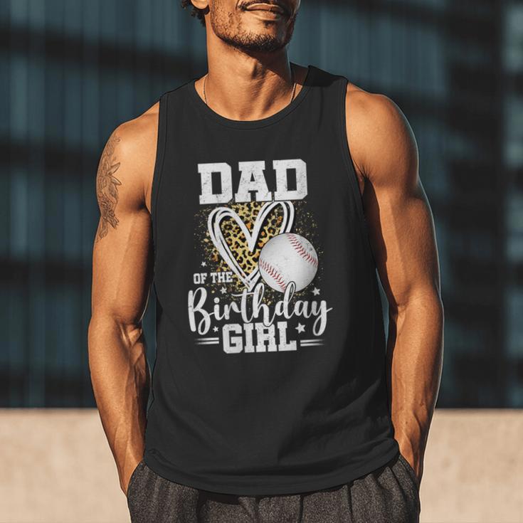 Dad Of The Birthday Girl Baseball Dad Leopard Heart Men Tank Top Dad Of The Birthday Girl Baseball Dad Leopard Heart Men Tank Top