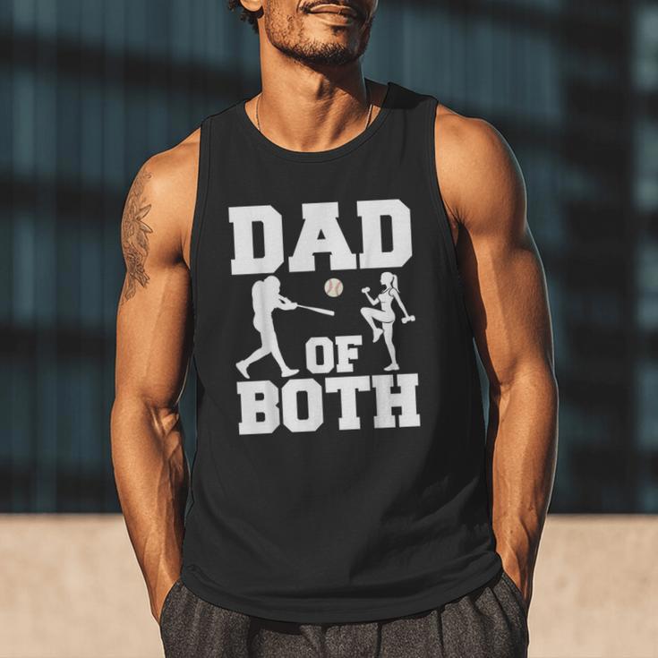 Dad Of Both Gymnastics Baseball Dad Men Tank Top Dad Of Both Gymnastics Baseball Dad Men Tank Top