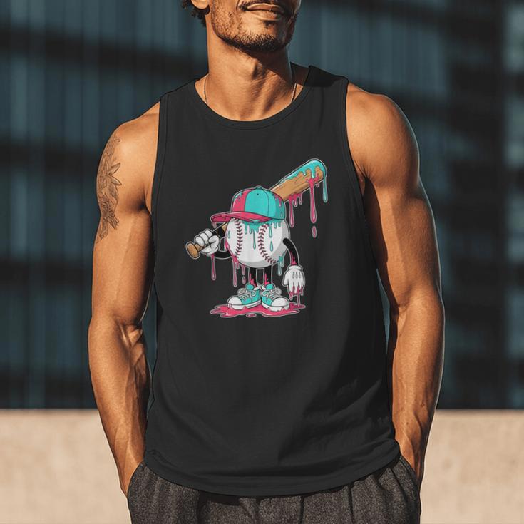 Drip Baseball For Boys Ice Cream Drip Youth Boys Sprinkles Men Tank Top Drip Baseball For Boys Ice Cream Drip Youth Boys Sprinkles Men Tank Top
