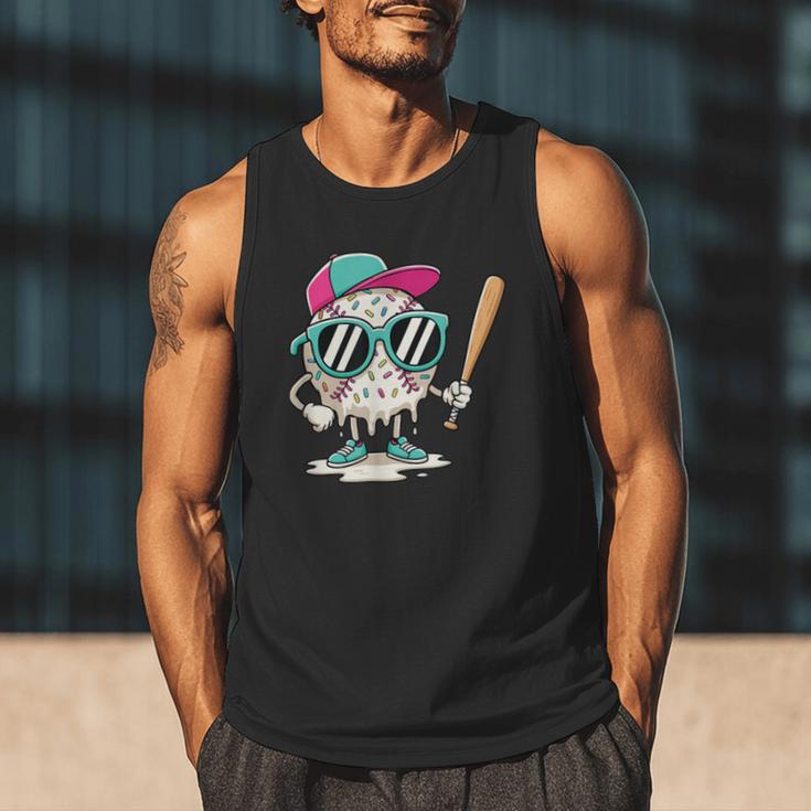Dripping Baseball Baseball Lover Player Baseballer Men Tank Top Dripping Baseball Baseball Lover Player Baseballer Men Tank Top