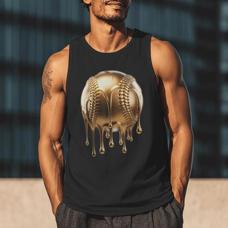 Dripping Gold Drip Baseball Game Day Player Coach Baller Men Tank Top Dripping Gold Drip Baseball Game Day Player Coach Baller Men Tank Top
