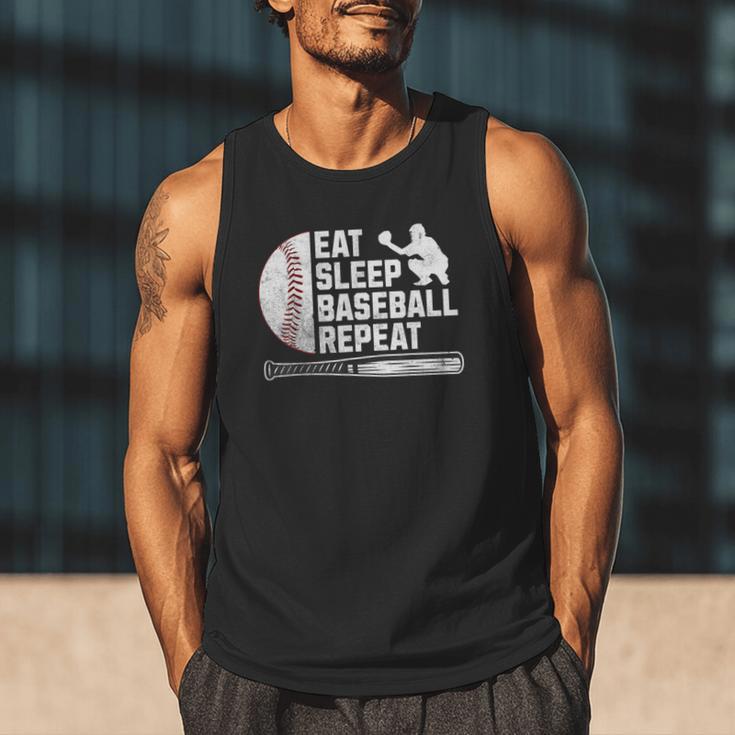 Eat Sleep Baseball Repeat Baseball Player Men Boys Men Tank Top Eat Sleep Baseball Repeat Baseball Player Men Boys Men Tank Top
