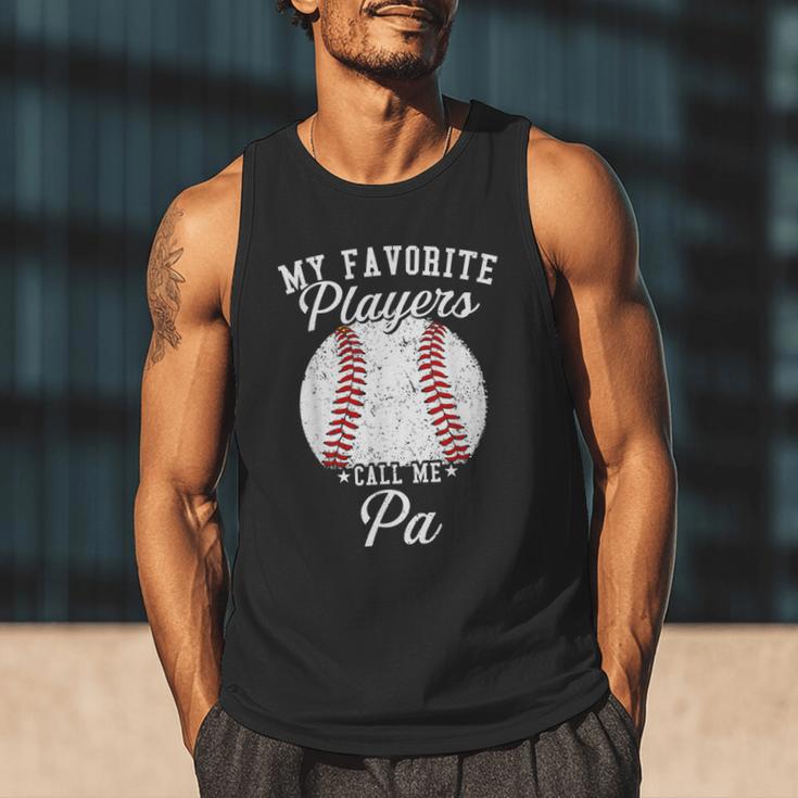 My Favorite Baseball Player Calls Me Pa Baseball Dads Men Tank Top My Favorite Baseball Player Calls Me Pa Baseball Dads Men Tank Top