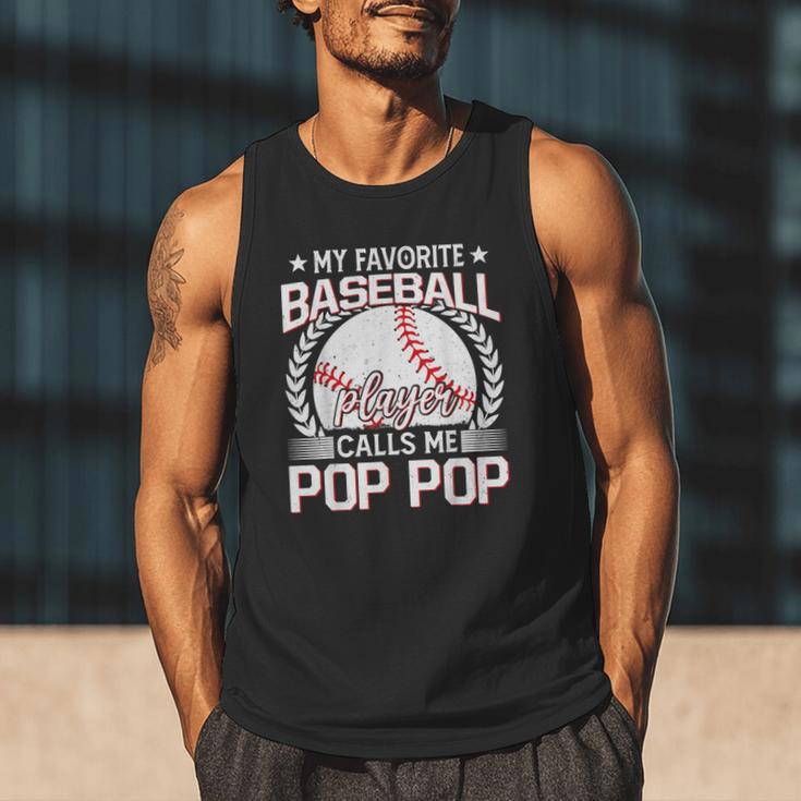 My Favorite Baseball Player Calls Me Pop Pop Men Tank Top My Favorite Baseball Player Calls Me Pop Pop Men Tank Top