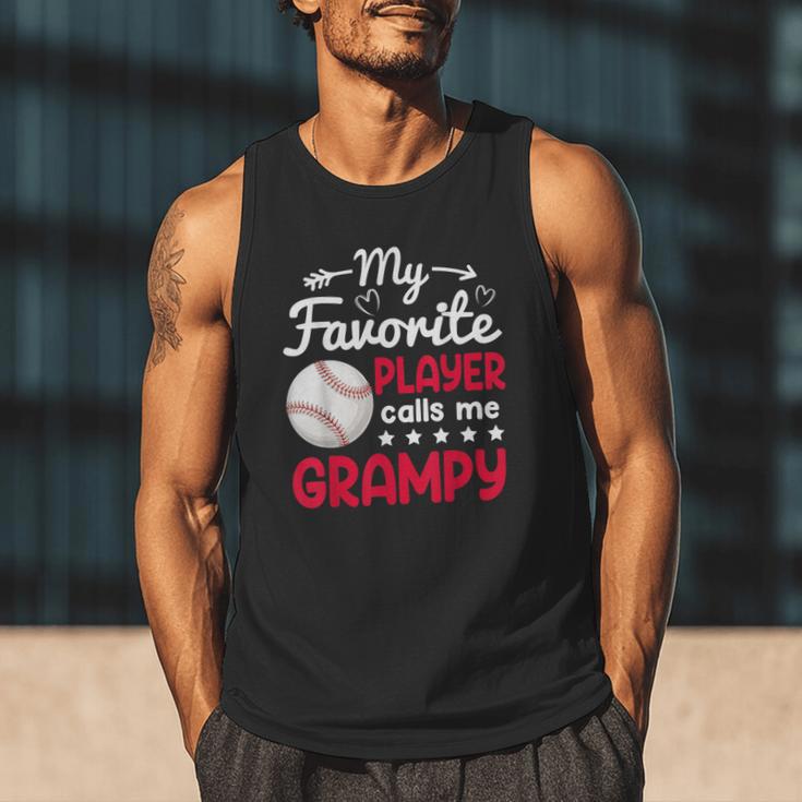 My Favorite Player Calls Me Grampy Baseball Grampy Men Tank Top My Favorite Player Calls Me Grampy Baseball Grampy Men Tank Top