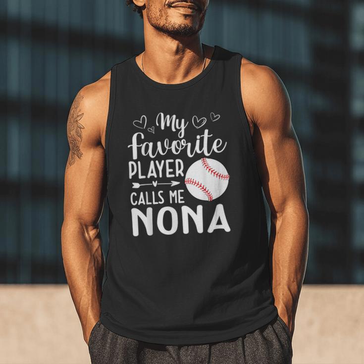 My Favorite Player Calls Me Nona Baseball Player Men Tank Top My Favorite Player Calls Me Nona Baseball Player Men Tank Top