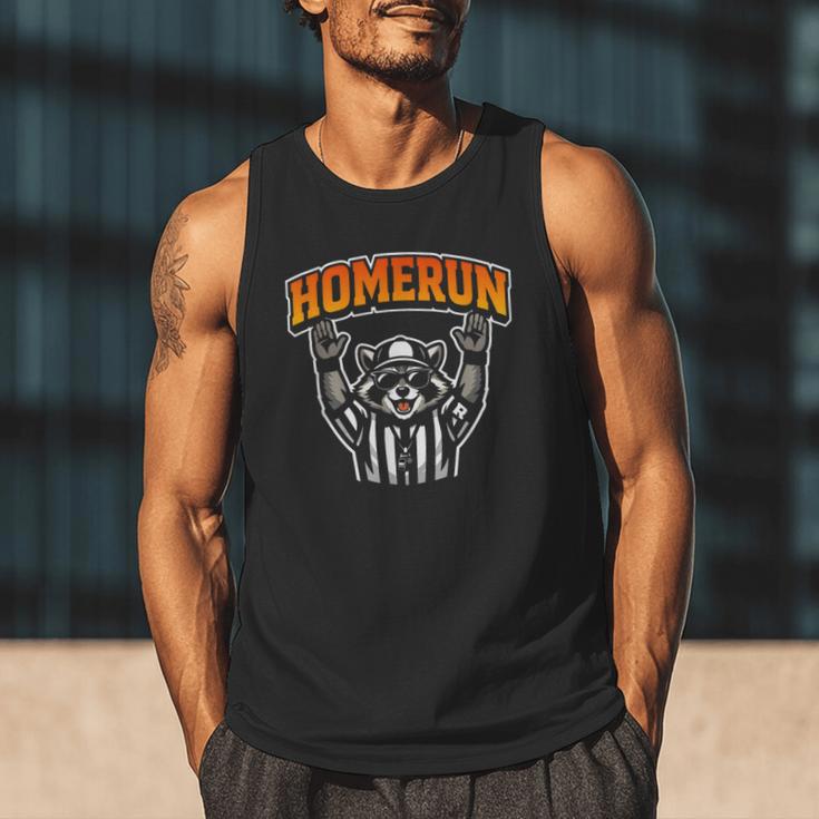 Football Referee Touchdown Baseball Homerun Raccoon Men Tank Top Football Referee Touchdown Baseball Homerun Raccoon Men Tank Top