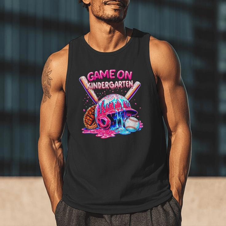 Game Kindergarten Baseball Ice Cream Drip On Back To School Men Tank Top Game Kindergarten Baseball Ice Cream Drip On Back To School Men Tank Top