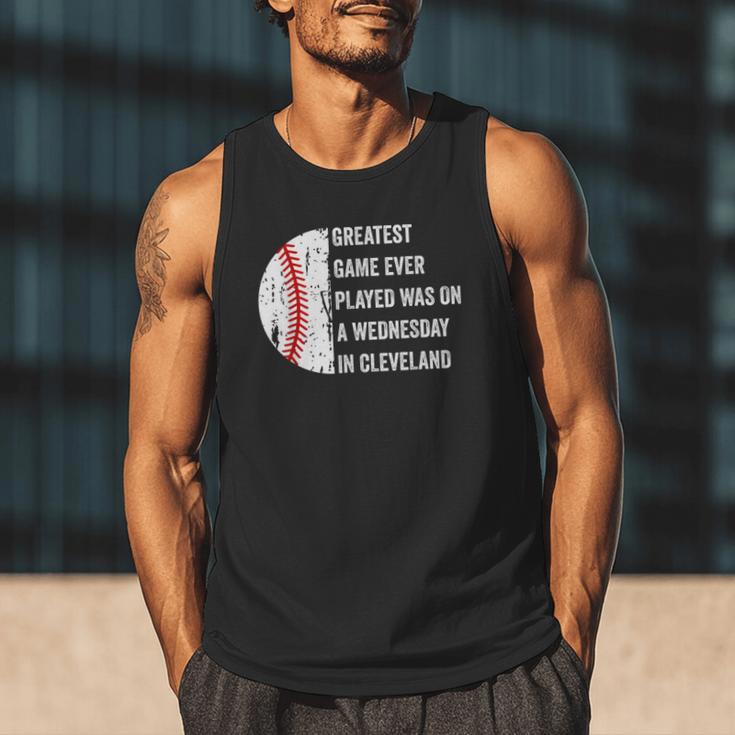 Greatest Game Ever Played Was In Cleveland 2016 Baseball Men Tank Top