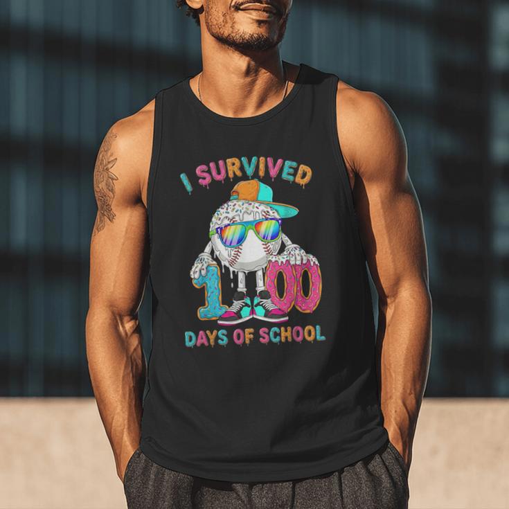 HUGvyn I Survived 100 Days Of School Baseball 6 7 Ice Cream Men Tank Top HUGvyn I Survived 100 Days Of School Baseball 6 7 Ice Cream Men Tank Top