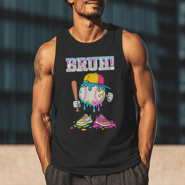 Ice Cream Drip Baseball Bruh Baseball Drip Boy Youth Men Tank Top