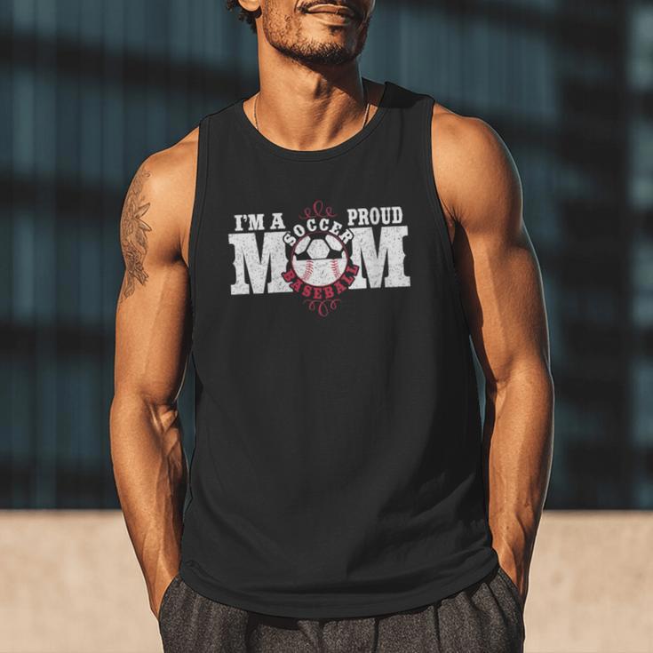 I'm a Proud Soccer Baseball Mom Men Tank Top