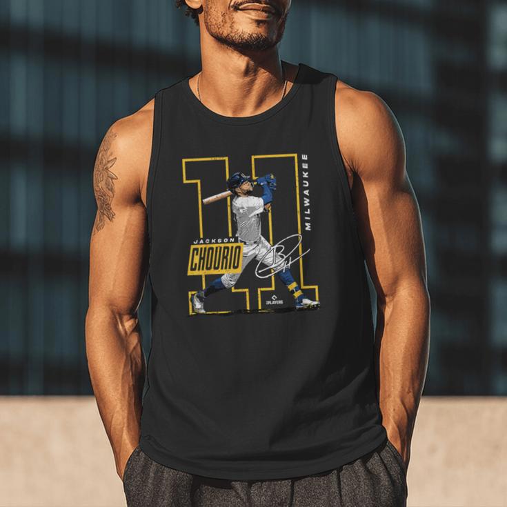 Jackson Chourio Milwaukee MLB Baseball Player MLBJCH202M Men Tank Top