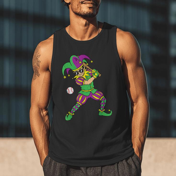 Jester Baseball Mardi Gras Carnival Sport Men Boy Teen Kids Men Tank Top