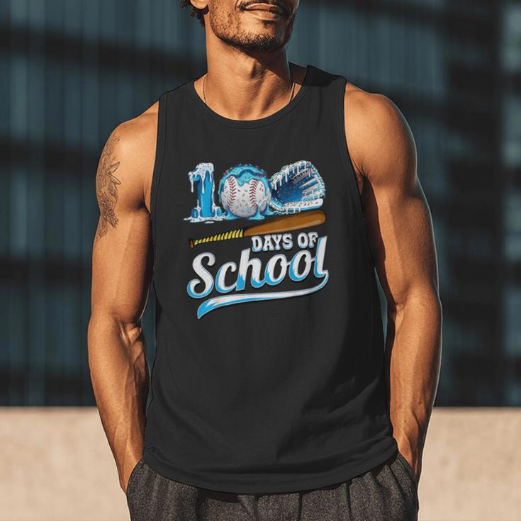 Kid 100 Days Of School Drip Baseball Ice Cream 100th Day Boy Men Tank Top Kid 100 Days Of School Drip Baseball Ice Cream 100th Day Boy Men Tank Top