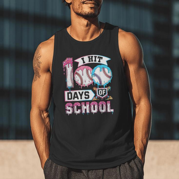 Kids 100 Days Of School Boys 100th Day Baseball Drip Toddler Men Tank Top Kids 100 Days Of School Boys 100th Day Baseball Drip Toddler Men Tank Top