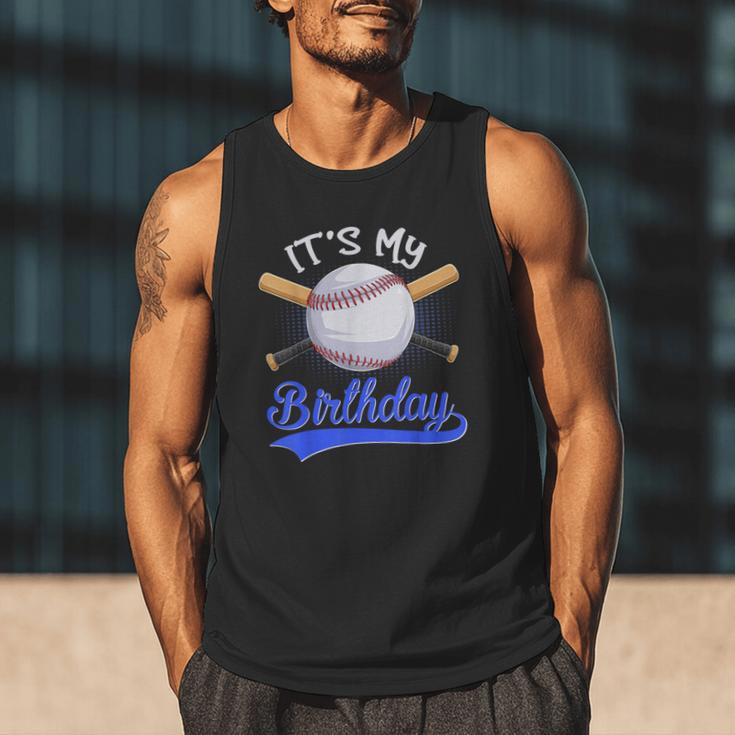 Kids 8th Baseball Birthday Party Boys Sport Fan 8 Years Old Men Tank Top Kids 8th Baseball Birthday Party Boys Sport Fan 8 Years Old Men Tank Top