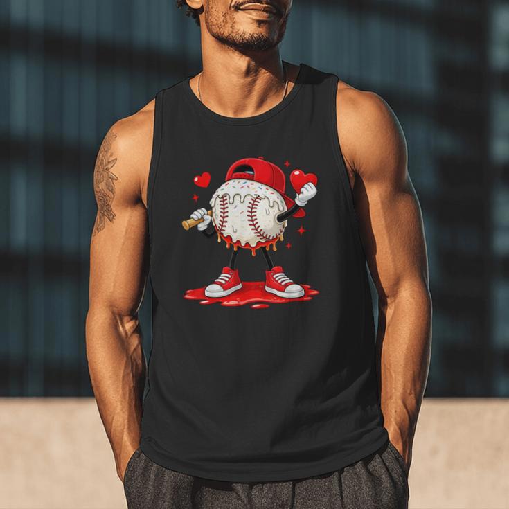 Kids Valentine Baseball Boys Valentines Day Tee Men Tank Top
