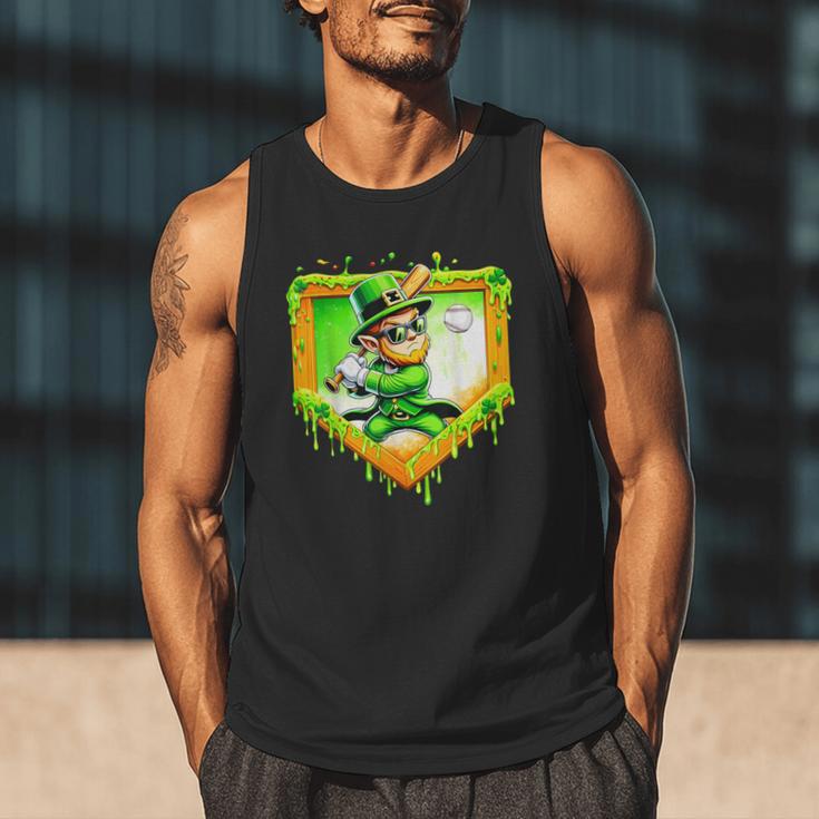 Leprechaun Baseball St Patricks Day Ice Cream Drip Men Boys Men Tank Top Leprechaun Baseball St Patricks Day Ice Cream Drip Men Boys Men Tank Top