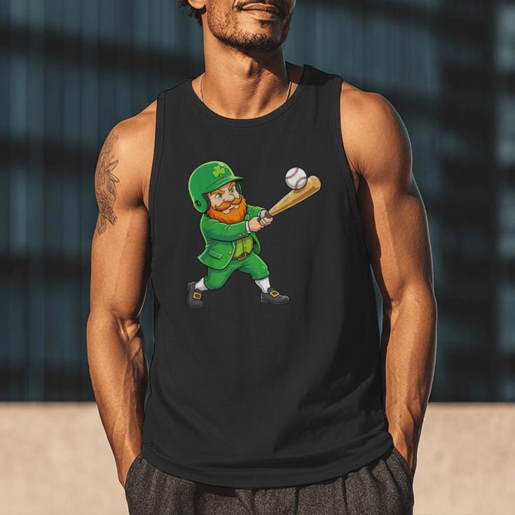 Leprechaun Playing Baseball St Patricks Day Men Boys Kids Men Tank Top Leprechaun Playing Baseball St Patricks Day Men Boys Kids Men Tank Top