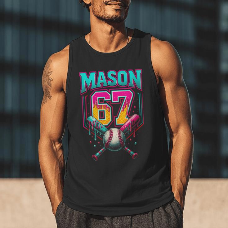 Mason 67 Ice Cream Drip Baseball Ice Cream Drip Men Tank Top Mason 67 Ice Cream Drip Baseball Ice Cream Drip Men Tank Top