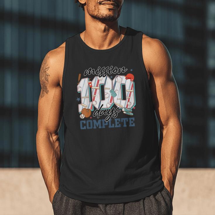 Mission 100 Days Complete Baseball 100th Day Of School Boys Men Tank Top