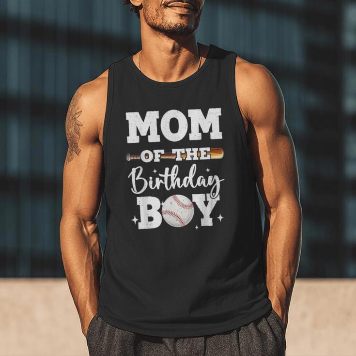 Mom Of The Birthday Boy Baseball Bday Family Men Tank Top