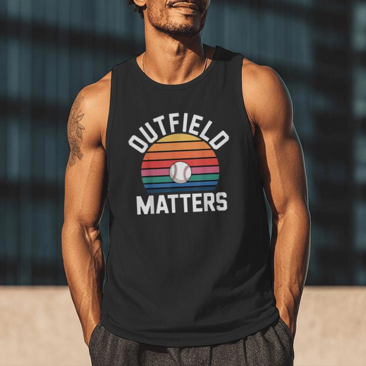 Outfield Matters Baseball Outfielder Athlete Sports Men Tank Top Outfield Matters Baseball Outfielder Athlete Sports Men Tank Top
