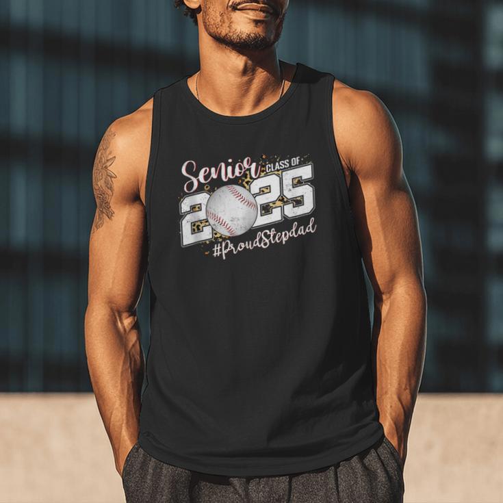 Proud Stepdad Of A 2025 Senior Baseball Dad Graduation Men Tank Top Proud Stepdad Of A 2025 Senior Baseball Dad Graduation Men Tank Top