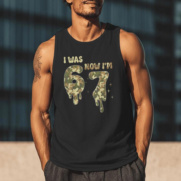 Retro I Was 6 Now I'm 7 Camo 67 Ice Cream Drip Baseball Men Tank Top Retro I Was 6 Now I'm 7 Camo 67 Ice Cream Drip Baseball Men Tank Top
