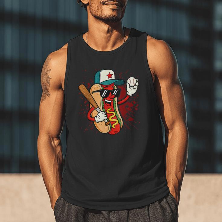 Retro Vintage Baseball Hot Dogs Men Tank Top Retro Vintage Baseball Hot Dogs Men Tank Top