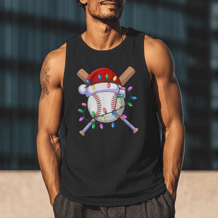 Santa Sports Christmas Baseball Player Men Tank Top Santa Sports Christmas Baseball Player Men Tank Top