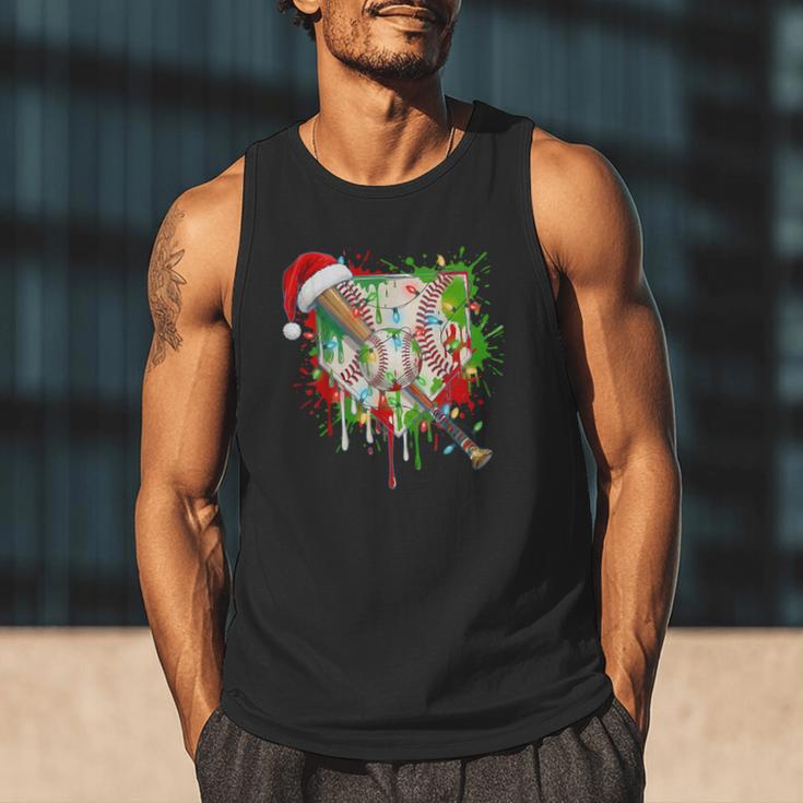 Santa Sports Ice Baseball Christmas Xmas Pajama Kid Men Boys Men Tank Top Santa Sports Ice Baseball Christmas Xmas Pajama Kid Men Boys Men Tank Top
