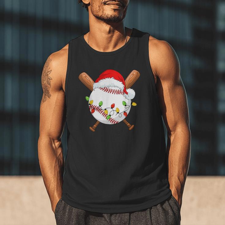 Santa Sports For Men Boys Christmas Baseball Player Men Tank Top Santa Sports For Men Boys Christmas Baseball Player Men Tank Top