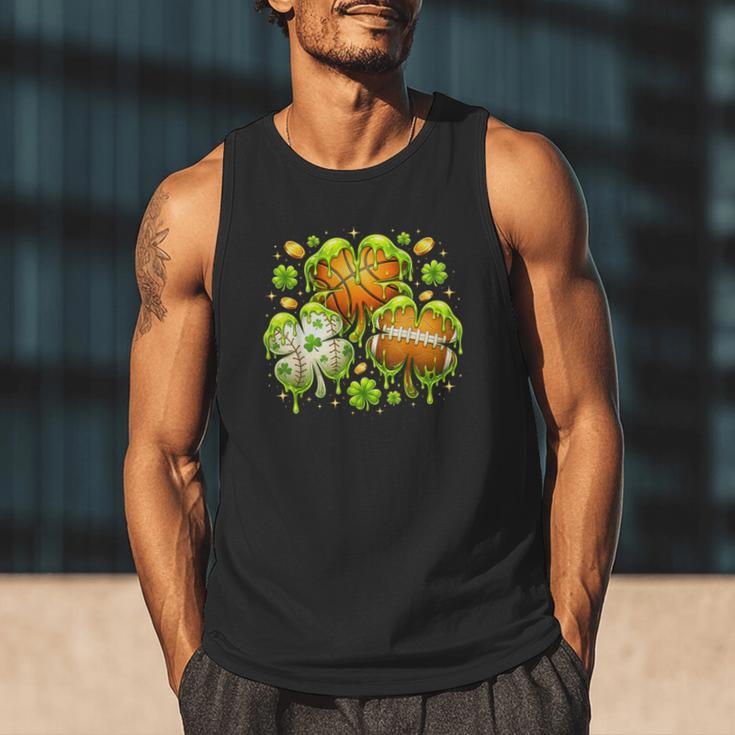 Shamrock Basketball Baseball Drip St Patrick's Day Boys Men Men Tank Top Shamrock Basketball Baseball Drip St Patrick's Day Boys Men Men Tank Top