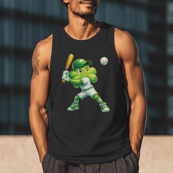 Shamrock Playing Baseball St Patricks Day Men Boys Kid Men Tank Top Shamrock Playing Baseball St Patricks Day Men Boys Kid Men Tank Top