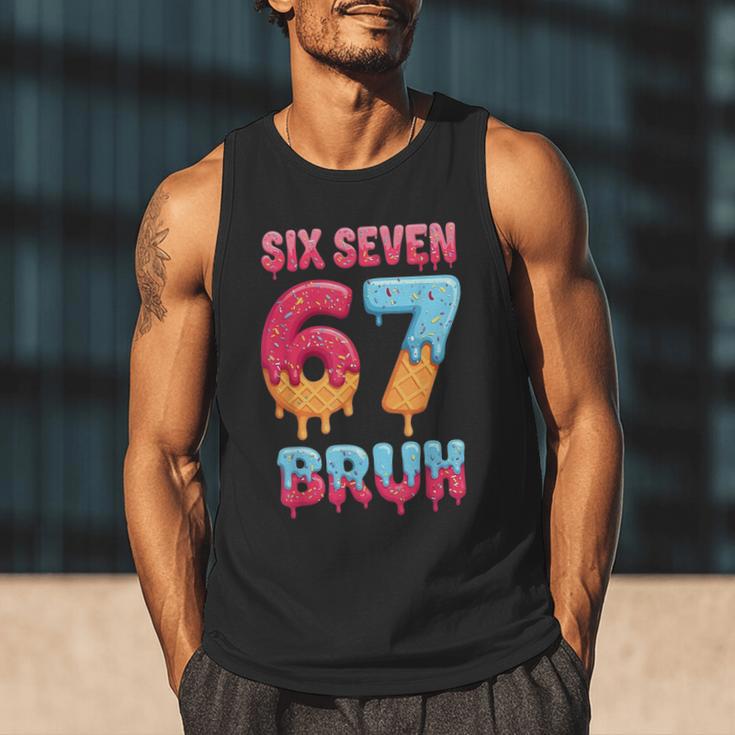 Six Seven Bruh 67 Ice Cream Drip Baseball For Men Women Kids Men Tank Top Six Seven Bruh 67 Ice Cream Drip Baseball For Men Women Kids Men Tank Top